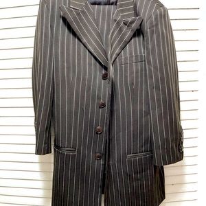 Size 8 brown pinstripe suit